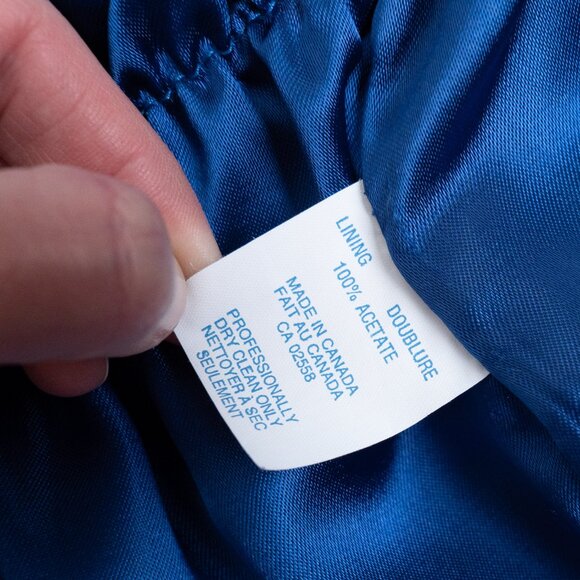 Vintage Danier Blue Suede Hooded Anorak Jacket XS - Picture 15 of 16